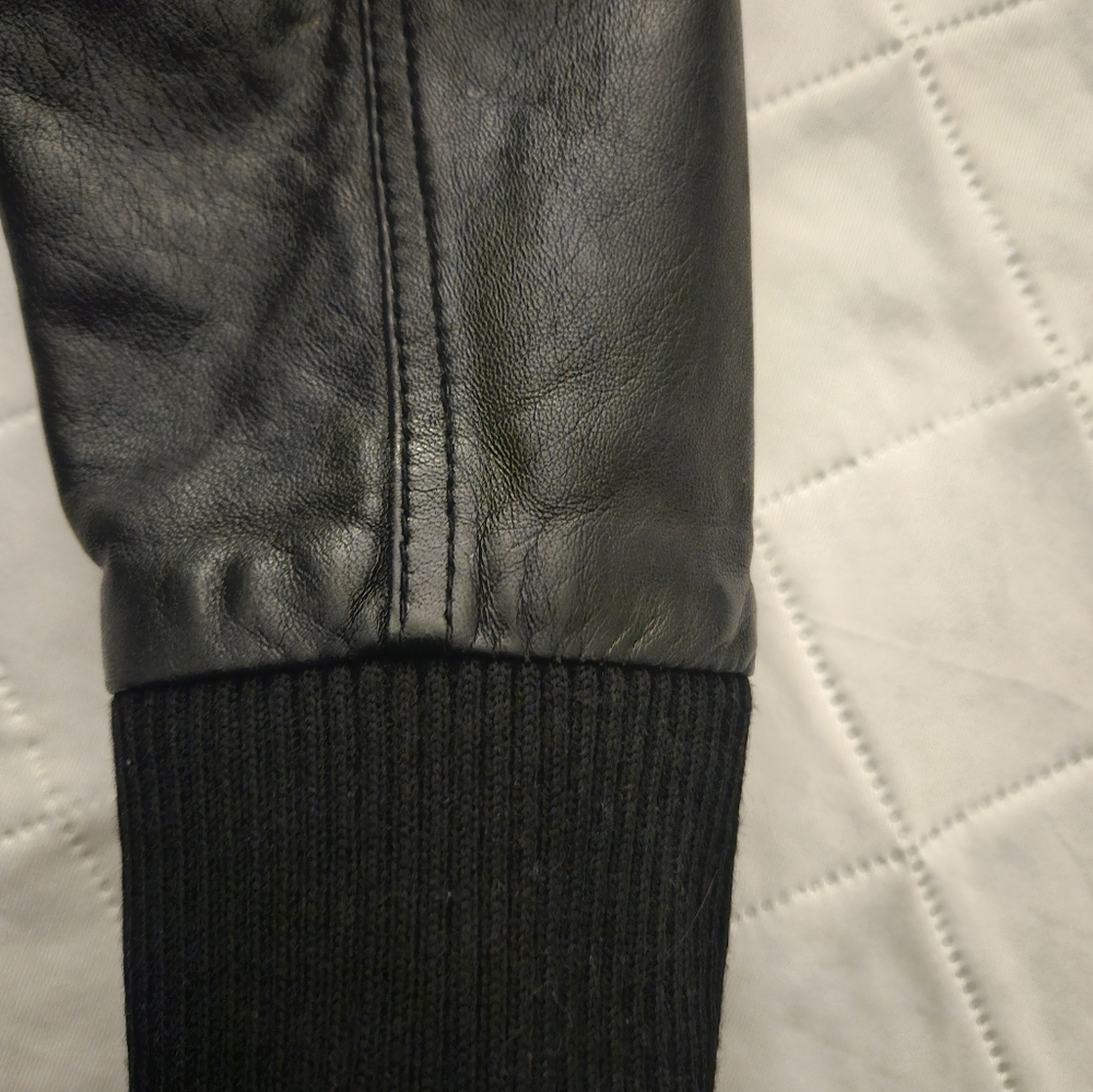 Marc New York - Rarely worn- leather-vintage Moto jacket - Picture 2 of 4